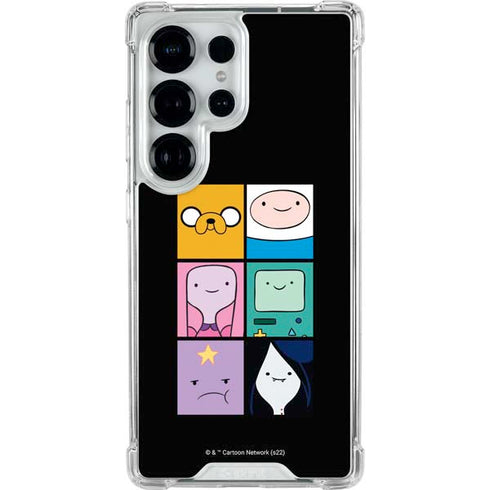 Adult Swim Adventure Time Character Tiles Galaxy S25 Ultra Clear Case